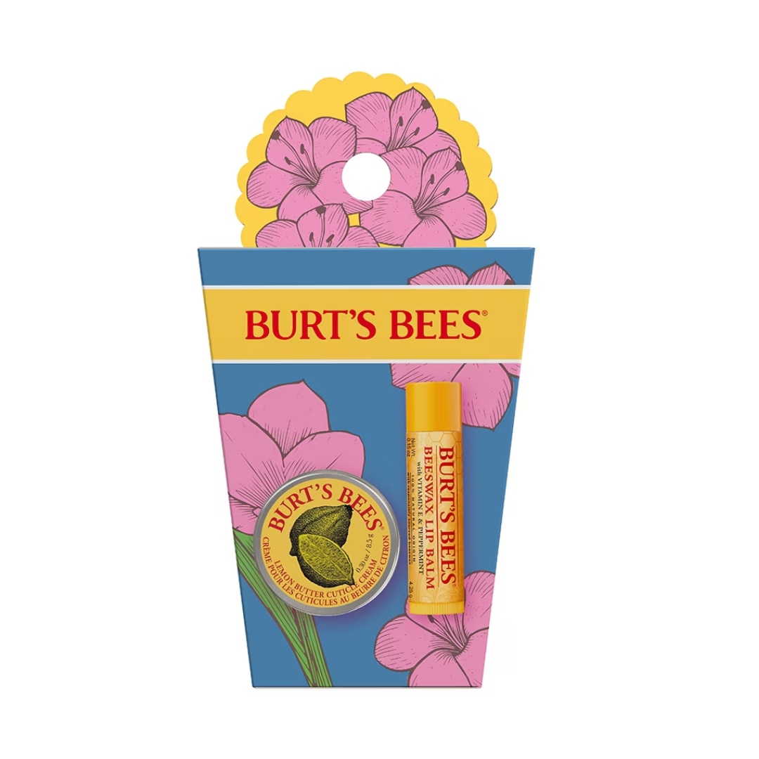  BURT'S BEES季節限定 - 蜜蠟修護套裝 (蜜蠟潤唇膏 + 檸檬油護甲霜) 