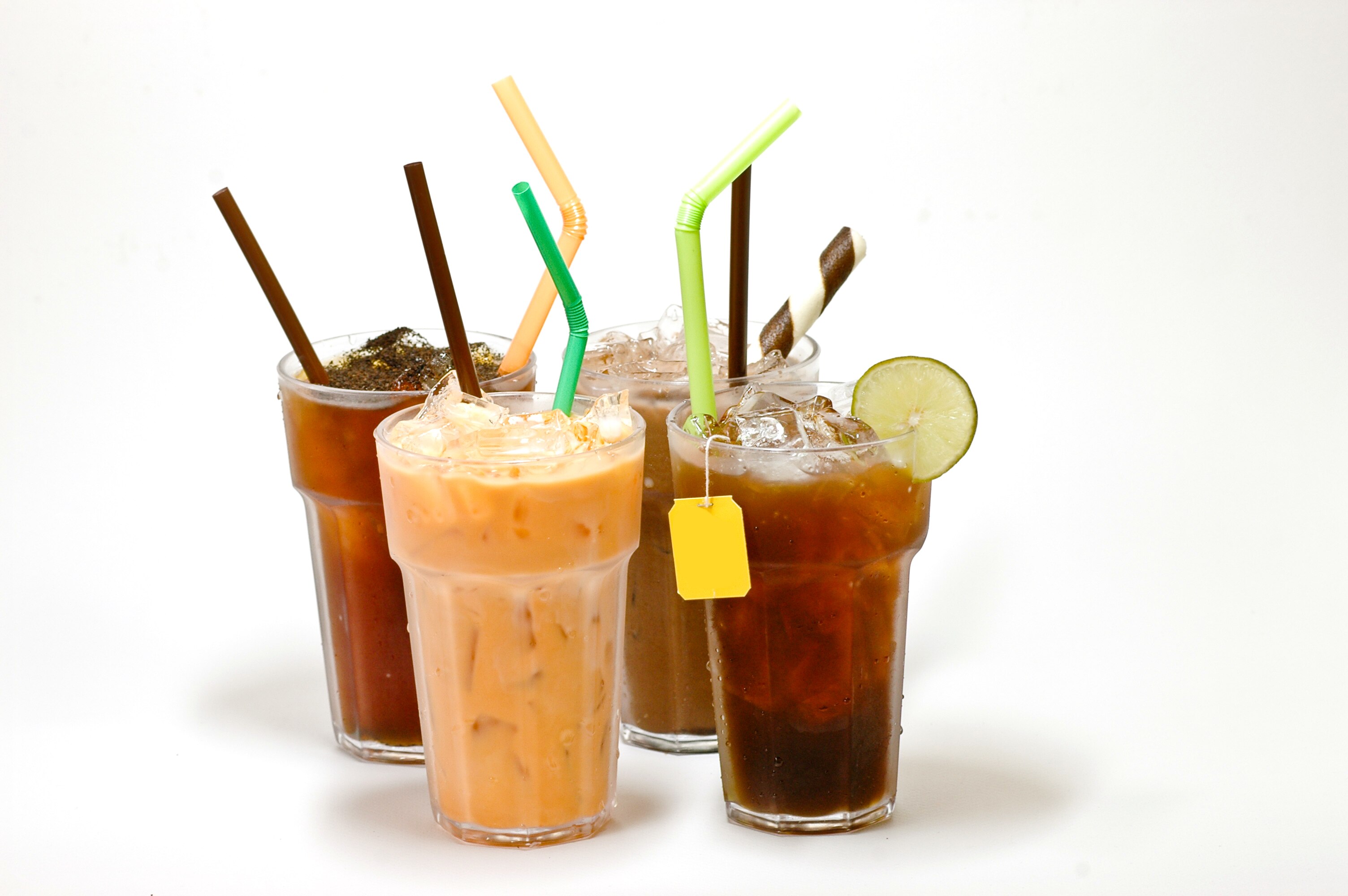 various types of iced tea