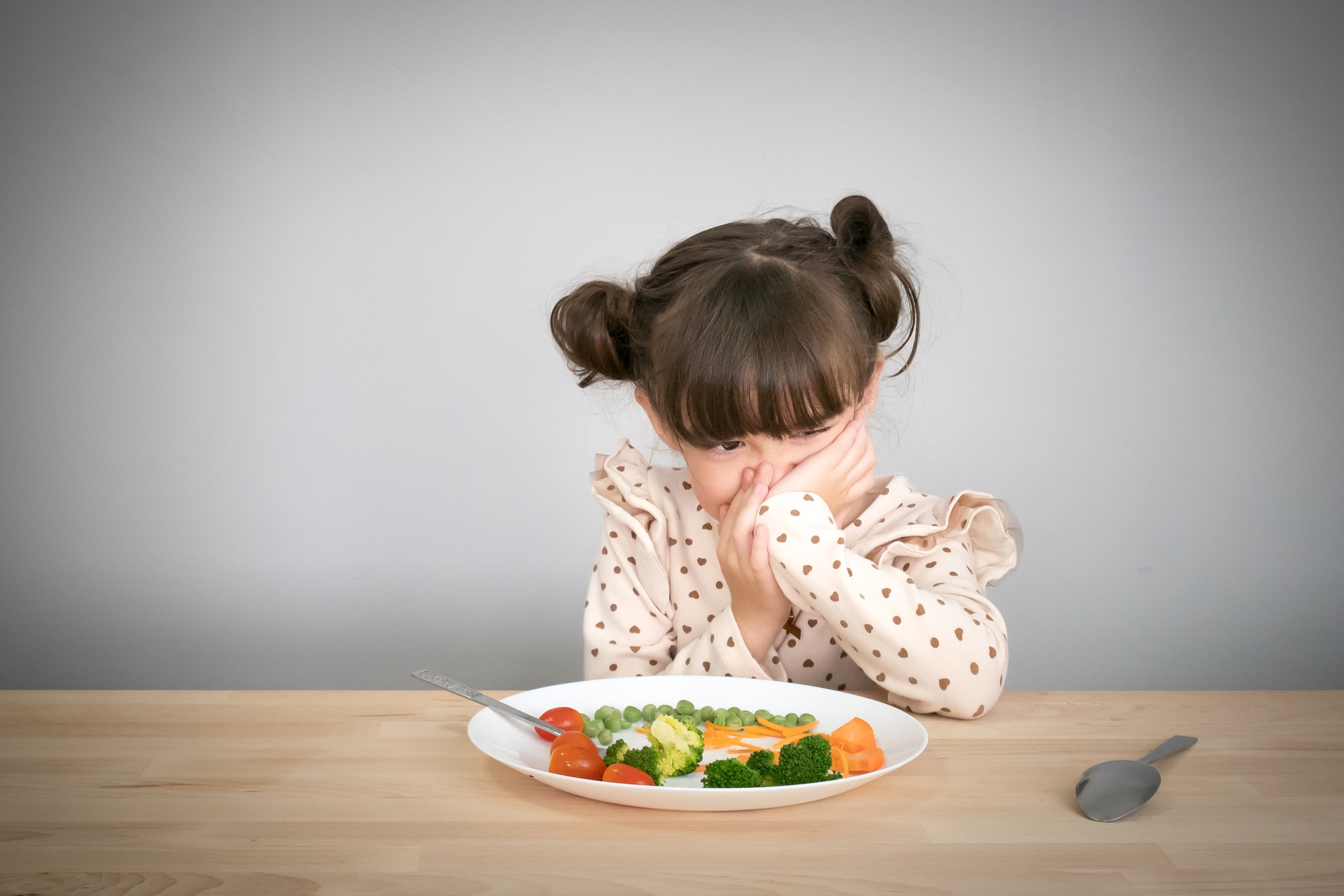 children don't want to eat vegetables