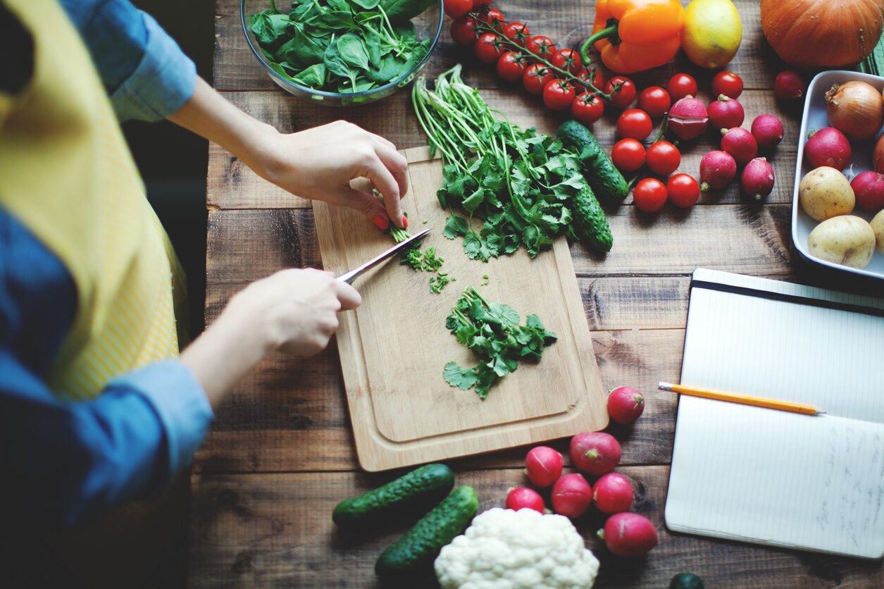 Woman cooking