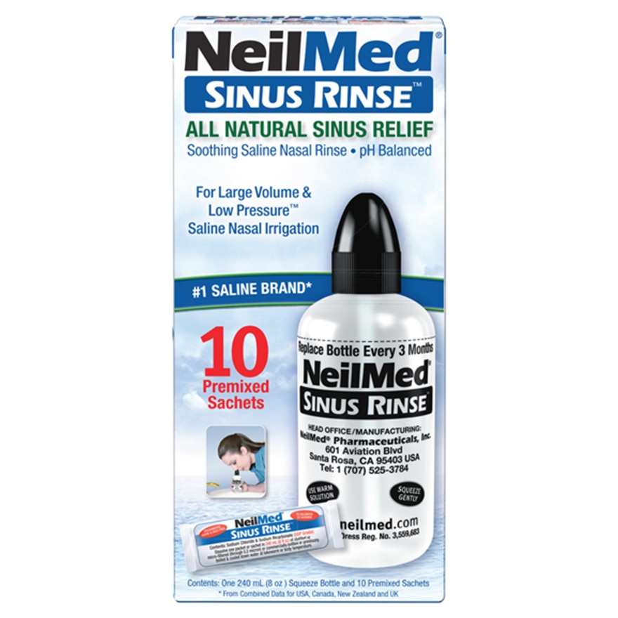 NEILMED NEILMED SINUS RINSE STARTER KIT with 10'S RINSE MIX | Western ...